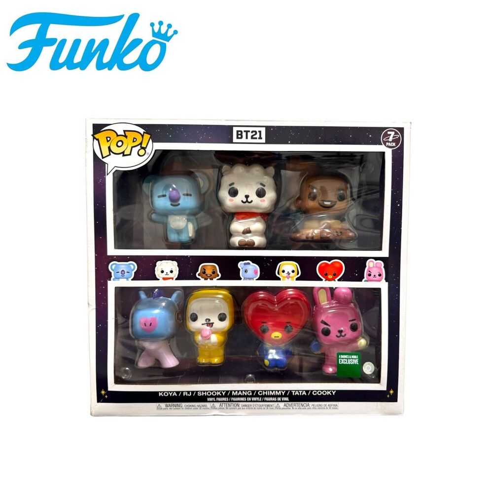 Funko Pop BT21 / 7 pack Set Exclusive Barnes & Noble Edition New